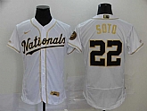 Nationals 22 Juan Soto White Gold 2020 Nike Flexbase Jersey,baseball caps,new era cap wholesale,wholesale hats